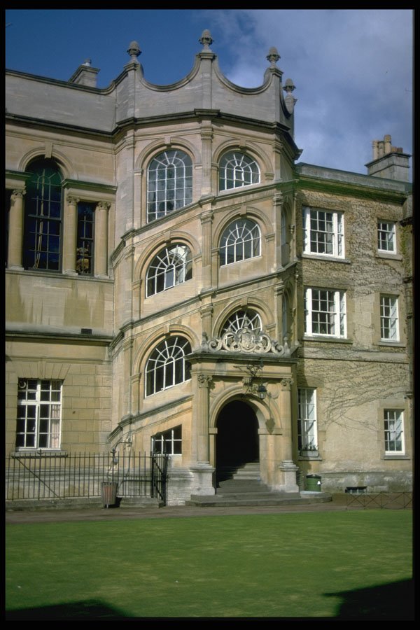 636003 Hertford's Renaissance style Diagonal Staircase Is Unique A4 Photo Print