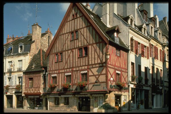 636013 Buildings, Dijon, France A4 Photo Print