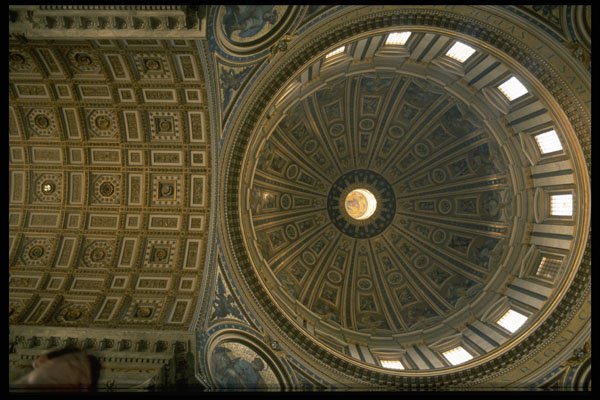 636018 Ceiling Detail, St. Peter's Basilica A4 Photo Print