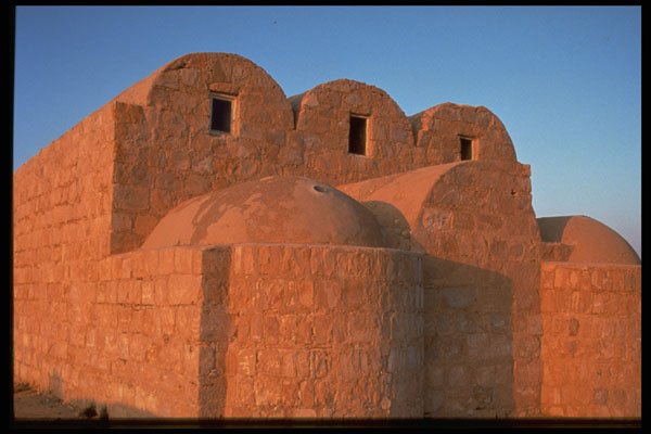 636019 Quasr El Amra From Behind At Sunset, Jordan A4 Photo Print