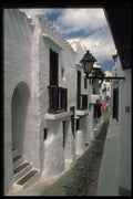 636023 Narrow Streets Of Binibeca, Minorca A4 Photo Print