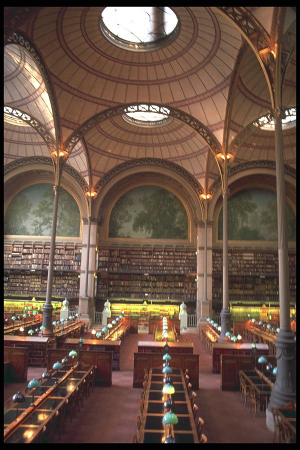 636046 Inside The National Library, Paris, France A4 Photo Print