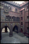 636047 Courtyard And Murals, Basel Town Hall A4 Photo Print