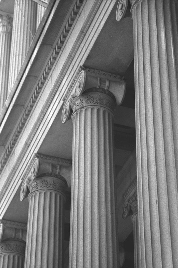 636066 Wall Street Columns A4 Photo Print