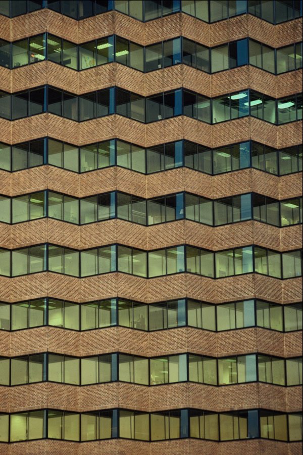 636071 Facade Of An Office Building, Arlington, Virginia A4 Photo Print