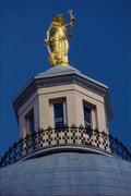 636076 Golden Statue Of Justice, New York State A4 Photo Print