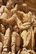 636084 Cathedral Facade Details, Astorga, Leon Province, Spain A4 Photo Print