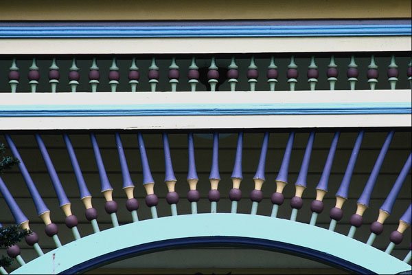 636095 Spindlework Porch Entry A4 Photo Print