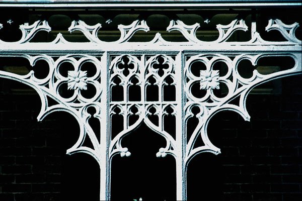636098 Cast iron Filigree, Gothic revival Style A4 Photo Print