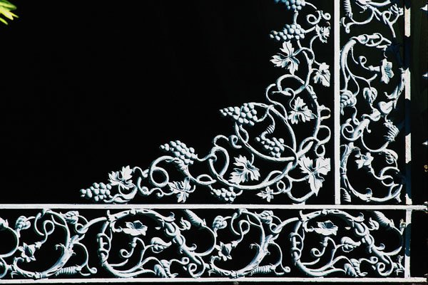 636099 Cast iron Filigree, Greek revival Style A4 Photo Print