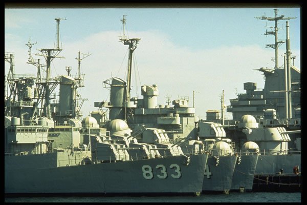 637003 U.S. Navy Ships At Home Port, San Diego Bay, California A4 Photo Print