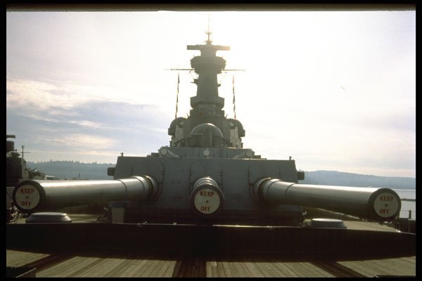 637006 Naval Guns Of USS Missouri A4 Photo Print