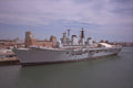 637049 HMS Ark Royal At Portsmouth Harbor, Hants, England A4 Photo Print