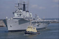 637076 HMS Ark Royal Leaving Portsmouth Harbor, England A4 Photo Print