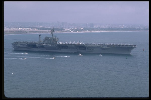 637088 Aircraft Carrier At Sea A4 Photo Print