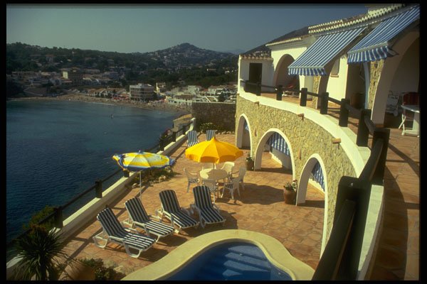 638017 El Portet Beach From Casa Sundail, Moraira, Spain A4 Photo Print