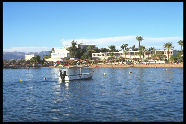 638030 Hotel With A Private Beach, Agaba, Jordan A4 Photo Print