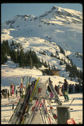 638041 Skis And Avoriaz Resort A4 Photo Print