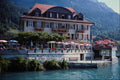 638055 Lakeside Hotel And Terrace, Brienzersee, Switzerland A4 Photo Print