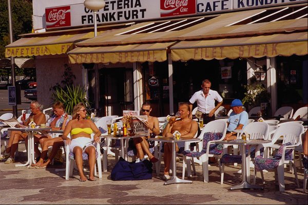 638071 Cafe, Maspalomas, Canary Islands, Spain A4 Photo Print
