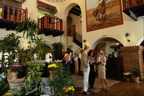 638079 Hotel Dining Room With Hostess A4 Photo Print