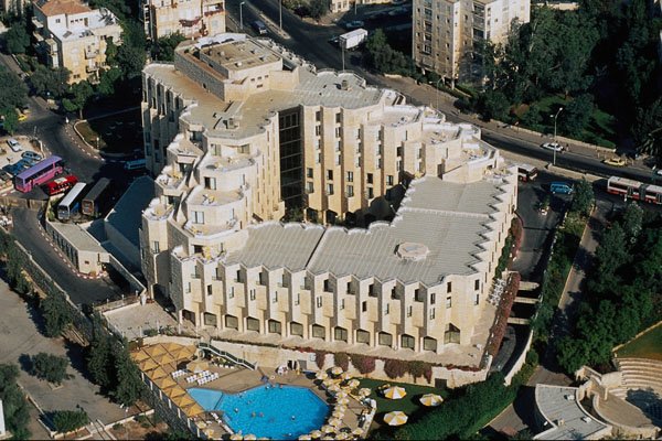 638092 Hotel Morihah From Helicopter, Jerusalem, Israel A4 Photo Print