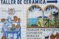 639008 Tile Advertising Ceramic Workshop, Estepona, Malaga, Spain A4 Photo Print