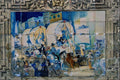 639067 Tile Showing Pilgrimage With Open Wagons, Seville A4 Photo Print