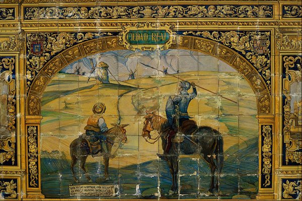 639076 Don Quixote And Sancho Panza A4 Photo Print