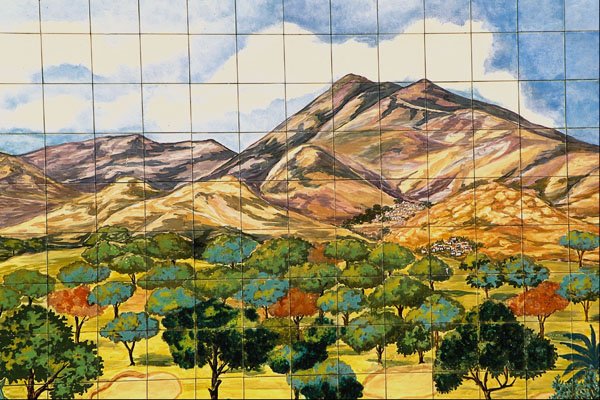 639096 Landscape And Mountain At Torremuelle, Malaga, Spain A4 Photo Print