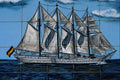 639097 Master Spanish Sailing Ship, Early 20th Century, Malaga A4 Photo Print