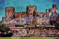 640007 North Wales Coast Steam Train, Conwy Castle, Gwynedd A4 Limited Edition Watercolour Print