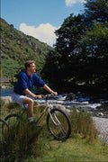 640014 Mountain Biker, Aberglaslyn Pass, Snowdonia A4 Photo Print