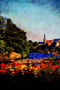640020 River Dee, Llangollen, North Wales A4 Limited Edition Watercolour Print