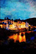 640021 River Dee And Bridge, Llangollen A4 Limited Edition Watercolour Print