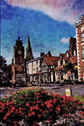 640022 St. Peter's Square, Ruthin, Clwyd A4 Limited Edition Watercolour Print