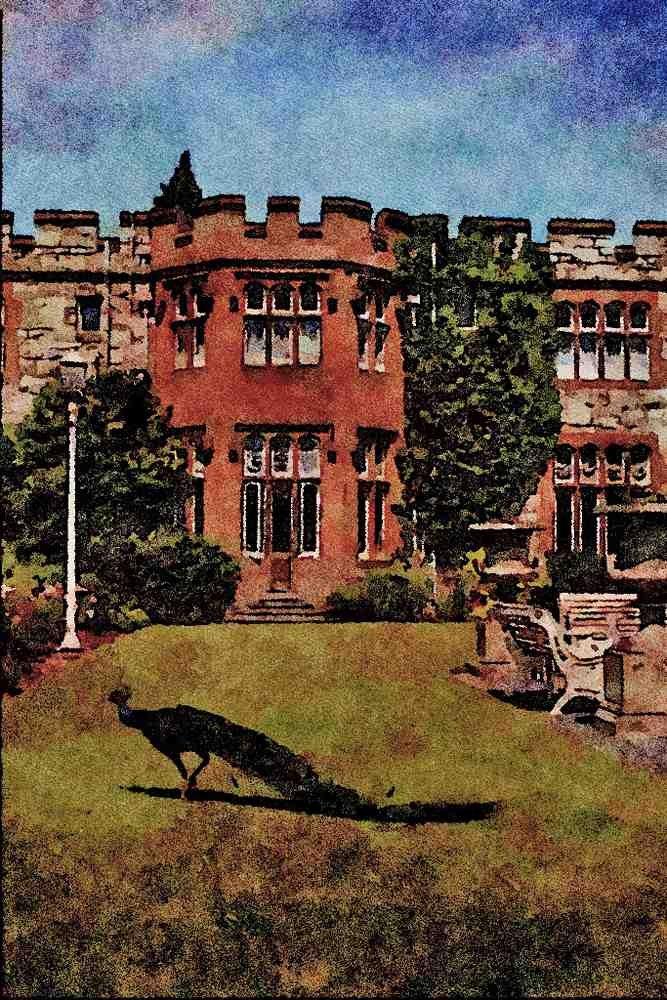 640023 Ruthin Castle, Clwyd A4 Limited Edition Watercolour Print
