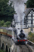 640024 Steam Railway, Berwyn, Llangollen A4 Photo Print