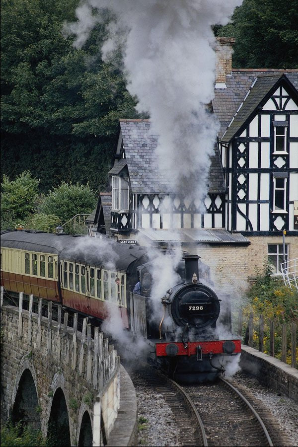 640024 Steam Railway, Berwyn, Llangollen A4 Photo Print