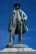 640025 Daniel Owen Statue, Mold A4 Photo Print