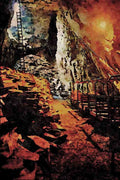640029 Llechwedd Slate Caverns, Baenau Ffestiniog, Gwynedd A4 Limited Edition Watercolour Print