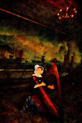 640040 Welsh Harpist, Plas Newydd, Anglesey A4 Limited Edition Watercolour Print