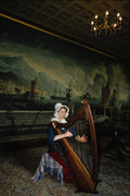 640040 Welsh Harpist, Plas Newydd, Anglesey A4 Photo Print