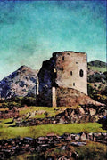 640062 Dolbadarn Castle, Llanberis, Snowdonia A4 Limited Edition Watercolour Print