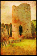 640069 Tre Tower Castle A4 Limited Edition Watercolour Print