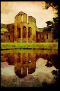 640070 Valle Crucis Abbey A4 Limited Edition Watercolour Print