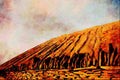 640087 Waste Tip, Gelligaer Quarry A4 Limited Edition Watercolour Print