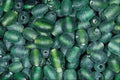 642077 Green Beads A4 Photo Print