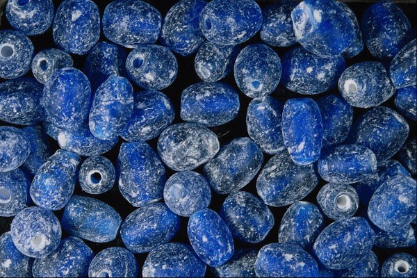 642082 Blue Beads A4 Photo Print