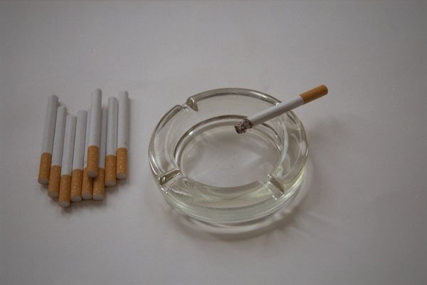 643034 Cigarettes And Ashtray A4 Photo Print